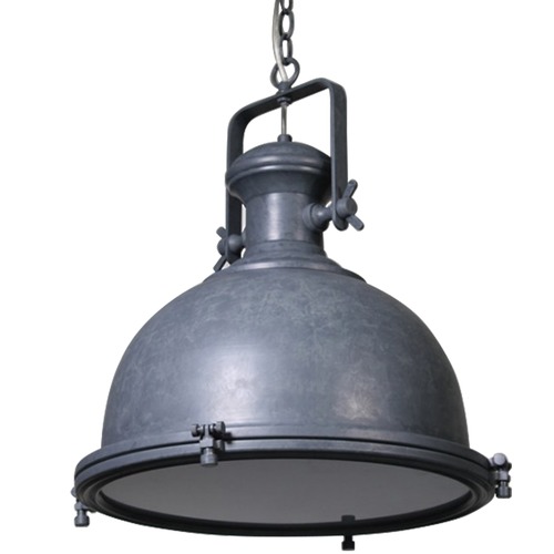 Grey metal online pendant light